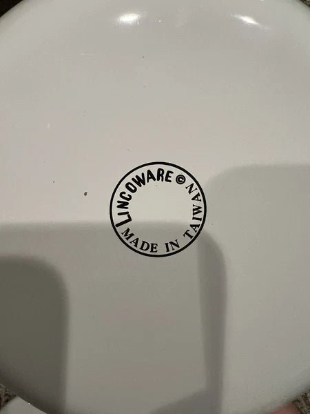 Corning Lincoware Tea Pot Handle White Color Floral & Grass Design Flowers