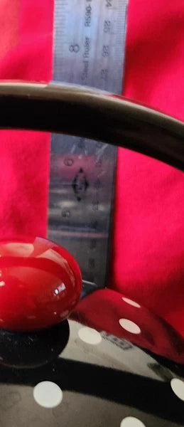 New Supreme Housewares Novelty Enamel Whistling Rooster Tea Kettle, Poka-dot