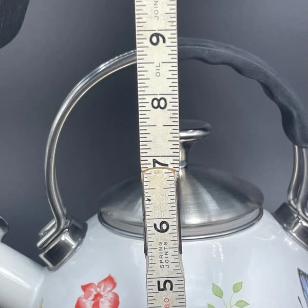Lenox Butterfly Meadow Enamel Tea Kettle 2.5 Quart #887025 New with Tags No Box
