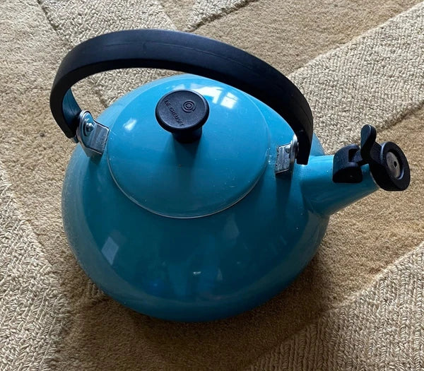 Le Creuset Light Blue ZEN Tea Kettle - 1.5 liter or 1.6 quart - Whistling