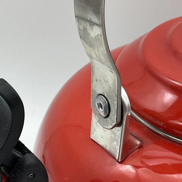 Le Creuset Tea Kettle Teapot Red Ombre Enamel Steel 1.7 Quart