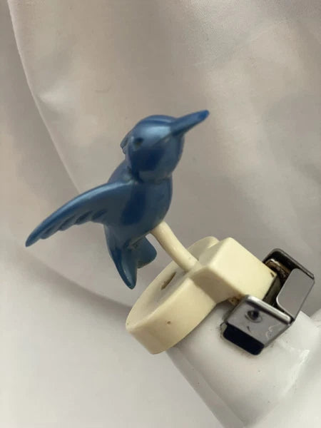 CERAMIC ON STEEL HUMMINGBIRD TEA KETTLE, Vintage, See Description!