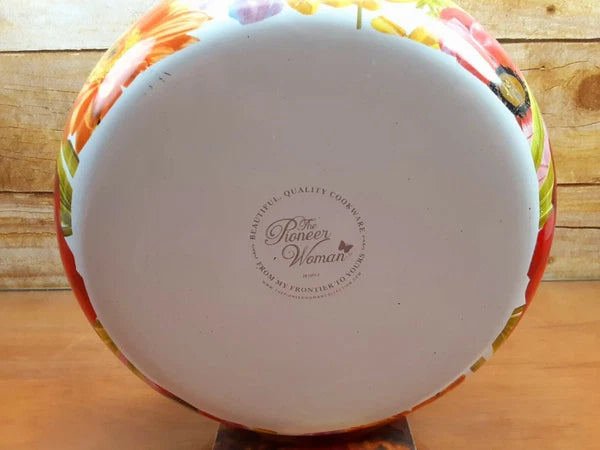 The Pioneer Woman Floral Summer Garden Enamel Tea Kettle Retired Spring Flower