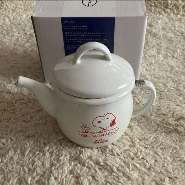 Snoopy m12N Carita  Museum Enamel Server 600 Teapot