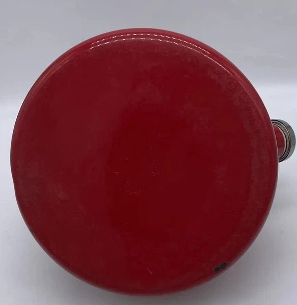 KitchenAid 2 Qt Whistling Tea Kettle Pot Red Enamel C Handle Stainless GUC