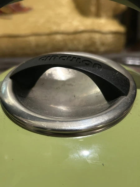 Circulon 2 Quart Stovetop Whistling Tea Kettle  Green Enamel