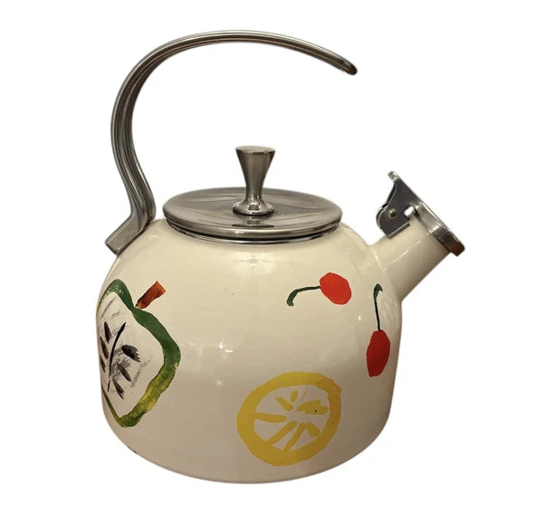 Lenox Kate Spade Teapot Kettle New York Pretty Pantry 2.5 Quart Whistles Chip