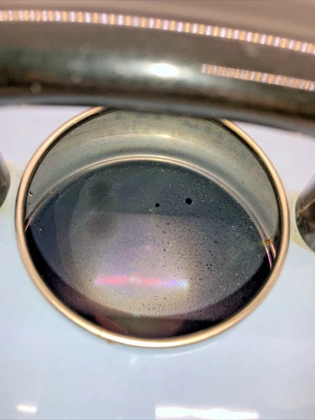 Vintage Copco Whistling Kettle Sam Lebowitz Blue Enamel on Metal 2-3/4 Qt Japan