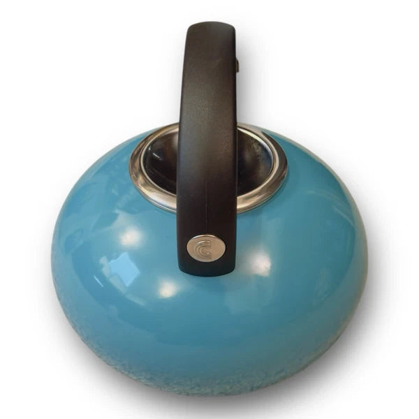 Circulon 2 Qt Stovetop Whistling Tea Kettle Turquoise Enamel