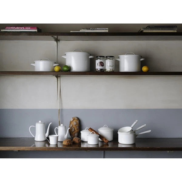 Tsukimiusagi jirushi Slim Pot 0.7L Drip Kettle NODA HORO Made In Japan White New