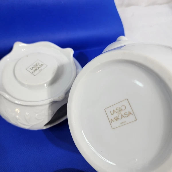 Laslo Mikasa Midori teapot with bamboo handle and tealight warming stand