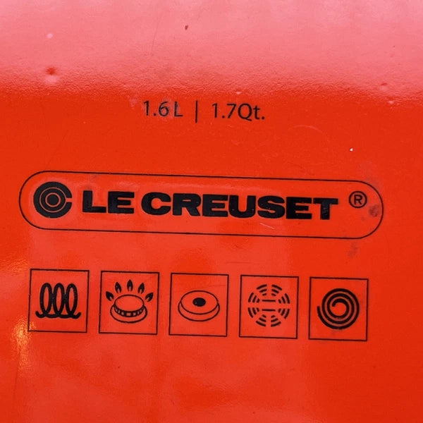 Le Creuset Tea Kettle Teapot Red Ombre Enamel Steel 1.7 Quart