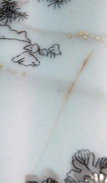 Made in Japan Chocolate Pot w/C&S Pagoda Scene Enamel! 12 Pieces! FAB!