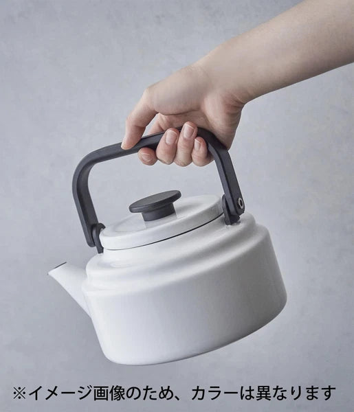 Noda Horo Kettle Enamel 2.0L IH Compatible Blue Made in Japan Am Kettle AM-20KBL