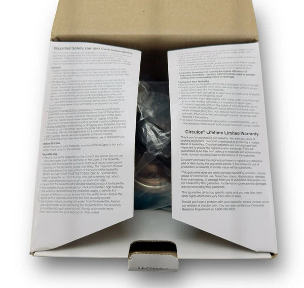 Circulon 2 Qt Stovetop Whistling Tea Kettle Turquoise Enamel