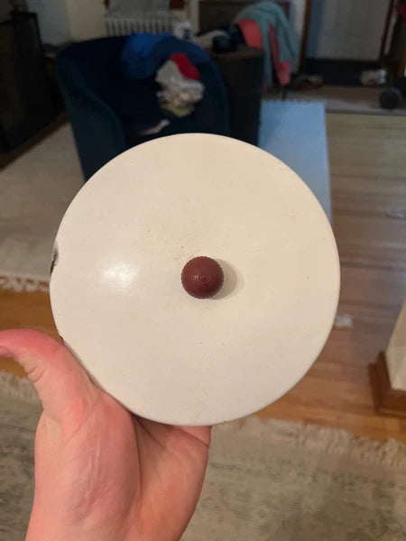 Large vintage enamel tea kettle with matching small basin