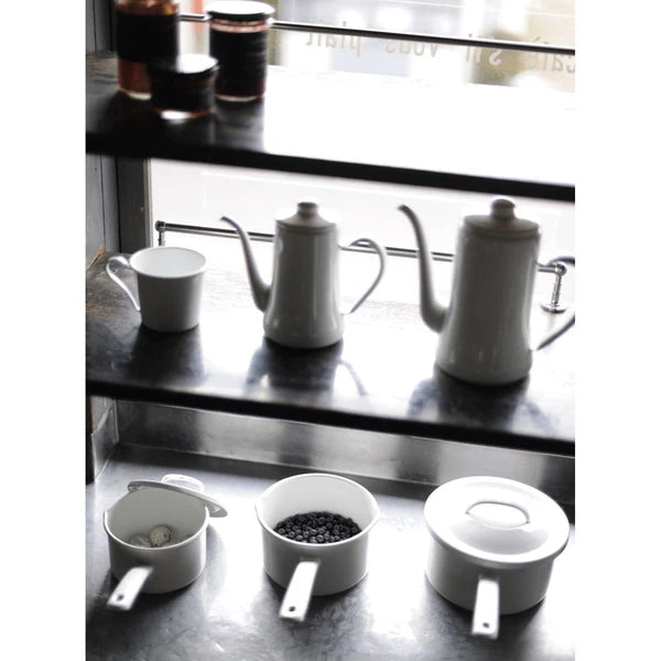 Tsukimiusagi jirushi Slim Pot 0.7L Drip Kettle NODA HORO Made In Japan White New