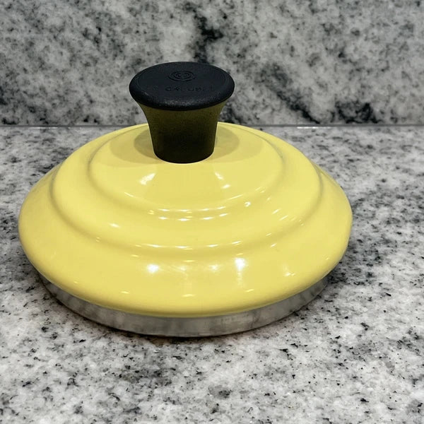 Replacement Le Creuset Yellow Enamel 1.7 Quart Metal Teapot LID