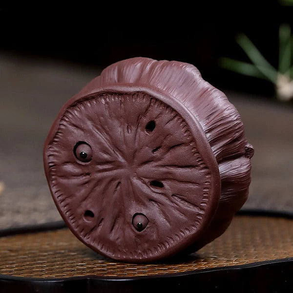 Purple Clay Tea Tray Tea Set Tea Set Decorated Purple Clay Lotus Heart Set