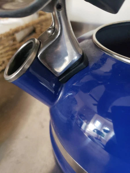 KitchenAid 2 Qt Blue Enamel Whistling Tea Kettle Pot Blue Parts Only Or Repair