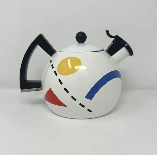 1985 Sam Lebowitz Post Modern Memphis Style Teapot