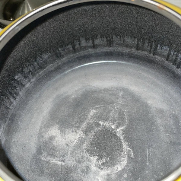 Kitchen Aid Citrus Sunrise Kettle C Handle Enamel Trim Bandsome Yellow Retro