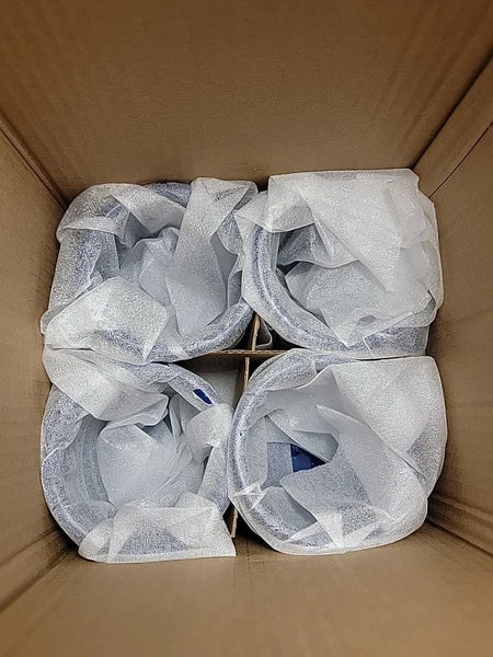 COLETTI Classic Camping Coffee Pot & Enamel Mug Set  Percolator Blue Glass Broke