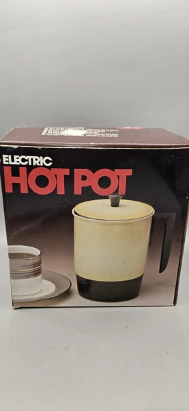 VALIANT HOT Water POT 4 CUP ELECTRIC Enameled ALUMINUM WATER #927186 Yellow