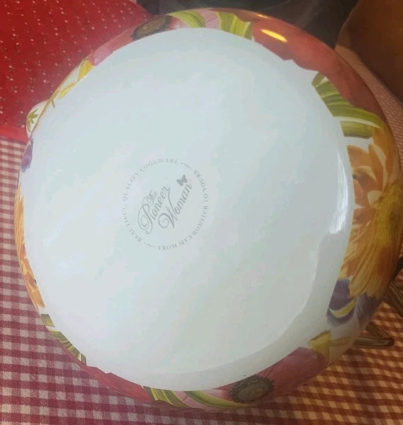 The Pioneer Woman Summer Garden Floral Enamel Tea Kettle Retired Spring Flowers