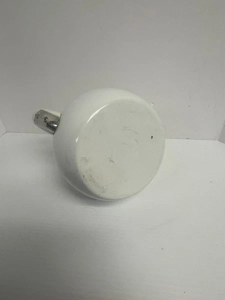 Vintage 1980s COPCO Cat TEA KETTLE White Enamel missing mouse whistle - 948