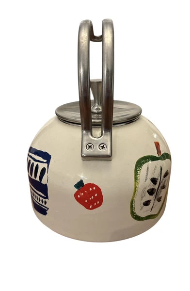 Lenox Kate Spade Teapot Kettle New York Pretty Pantry 2.5 Quart Whistles Chip