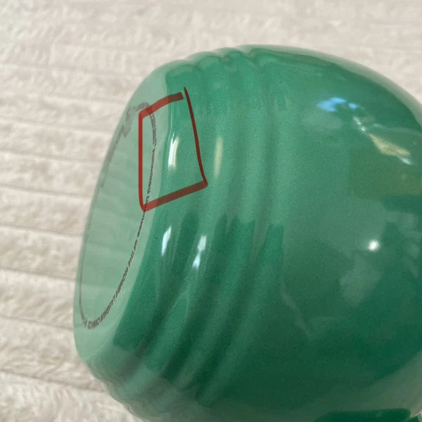 Vintage Fiesta Enamelware Tea Kettle Sea Mist Green Copco Homer Laughlin Enamel