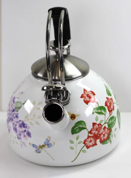 Lenox BUTTERFLY MEADOW Enamel Tea Kettle 2.5 Quart