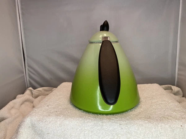 Le Creuset Ogive Enamel-on-Steel 1.7 Quart Tea Kettle - Kiwi Green Ombré