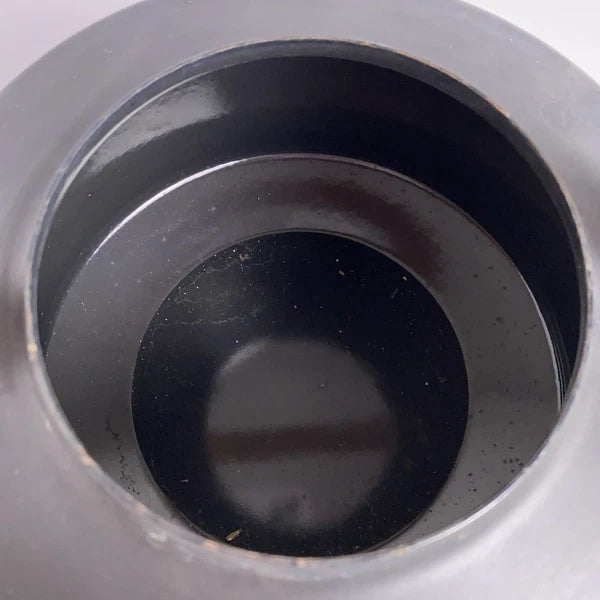 Copco Tea Kettle Michael Lax Design Matte Black Holland Teak Handle Vintage MCM