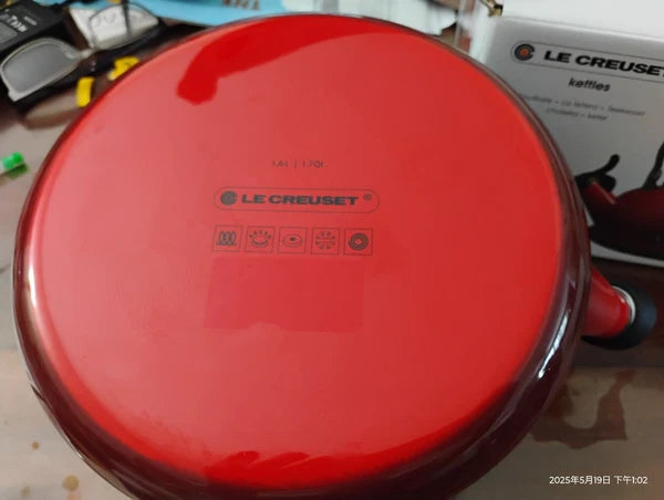 NEW Le Creuset Cerise  Whistling Tea Kettle 1.7 qt  /  1.6 L  Deep Teal